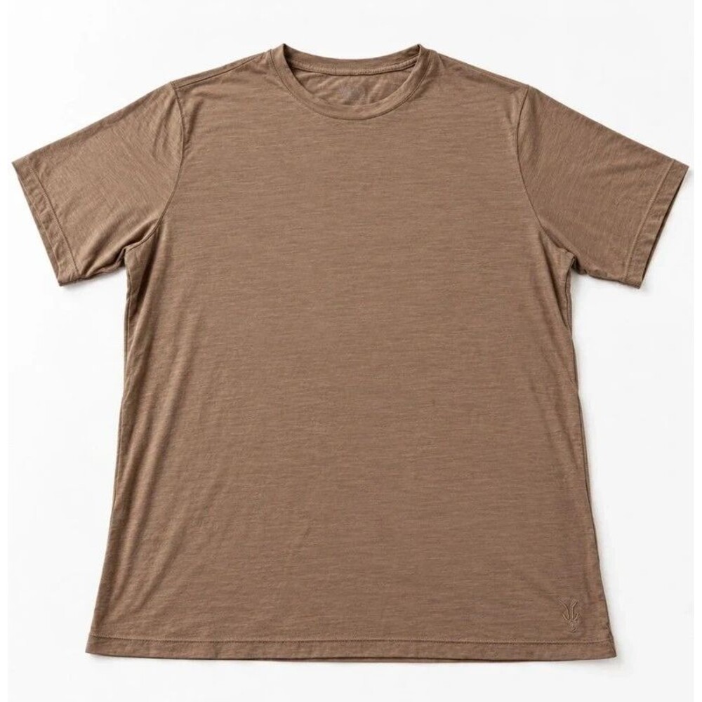 Ibex Journey Men's XXL Merino Wool Short Sleeve Crew Neck T-Shirt Clay